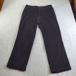 Roundtree & Yorke Pants Mens 36x30 Black Corduroy Inno Flex Waistband Comfort